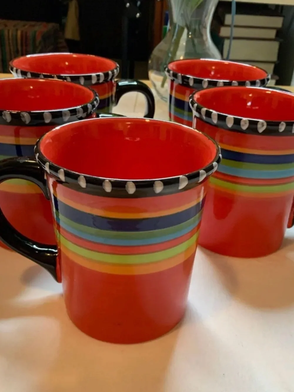 SET of 5 Gibson Elite Pueblo Springs 16 oz Mugs